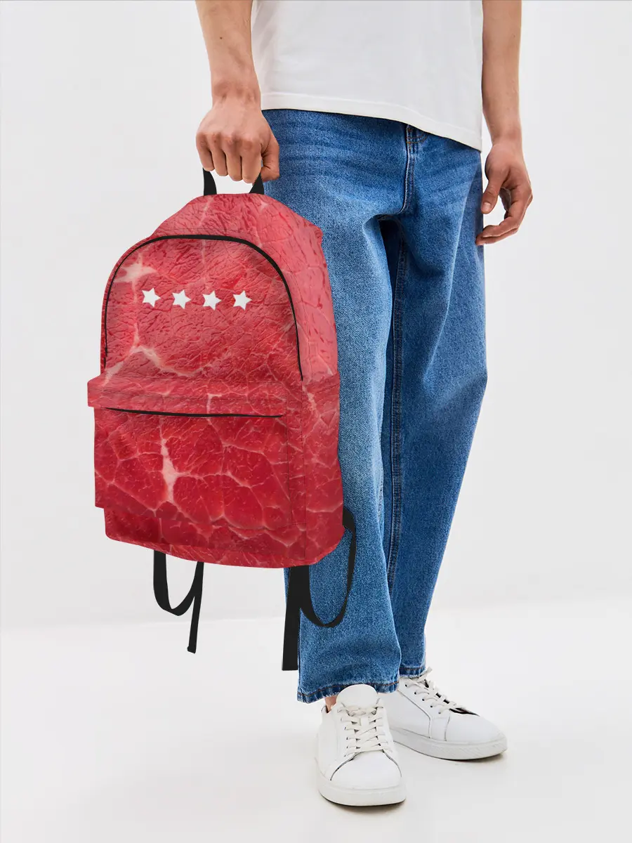 Рюкзак джинсовый / Мясо 100%