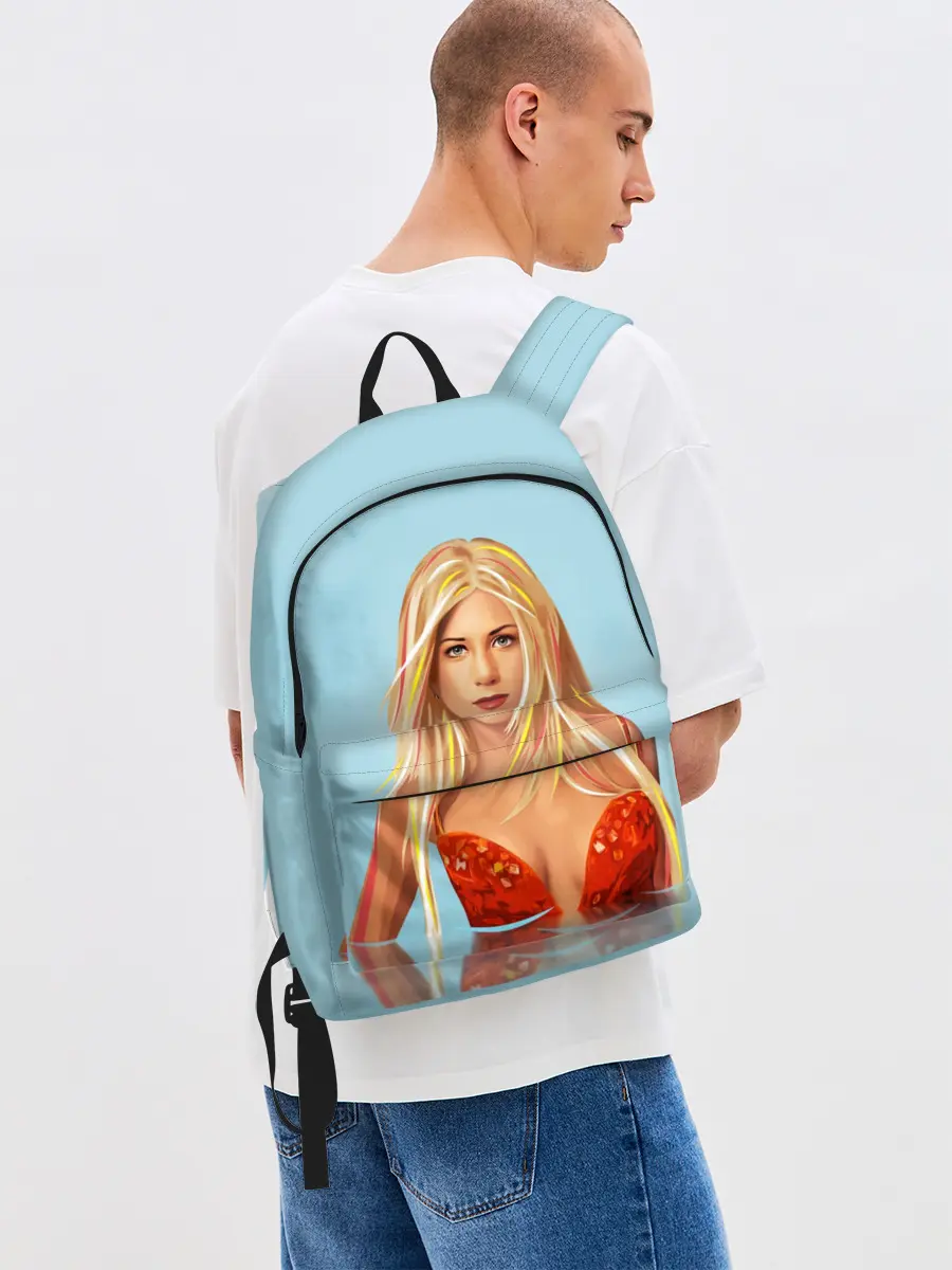 Рюкзак джинсовый / Дженнифер Энистон