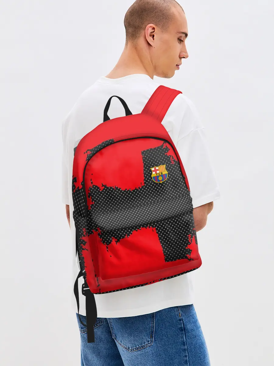 Рюкзак джинсовый / BARCELONA SPORT RED