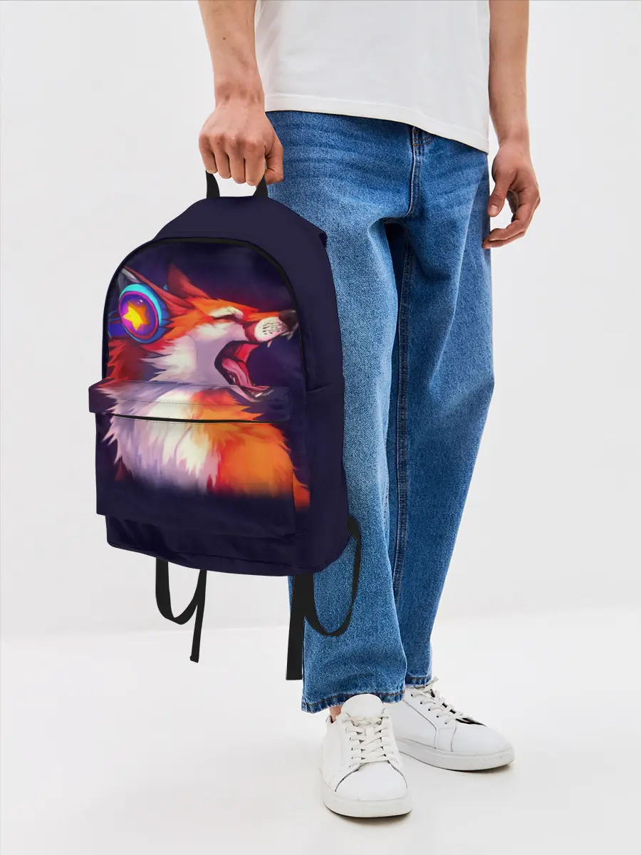 Рюкзак джинсовый / Лиса