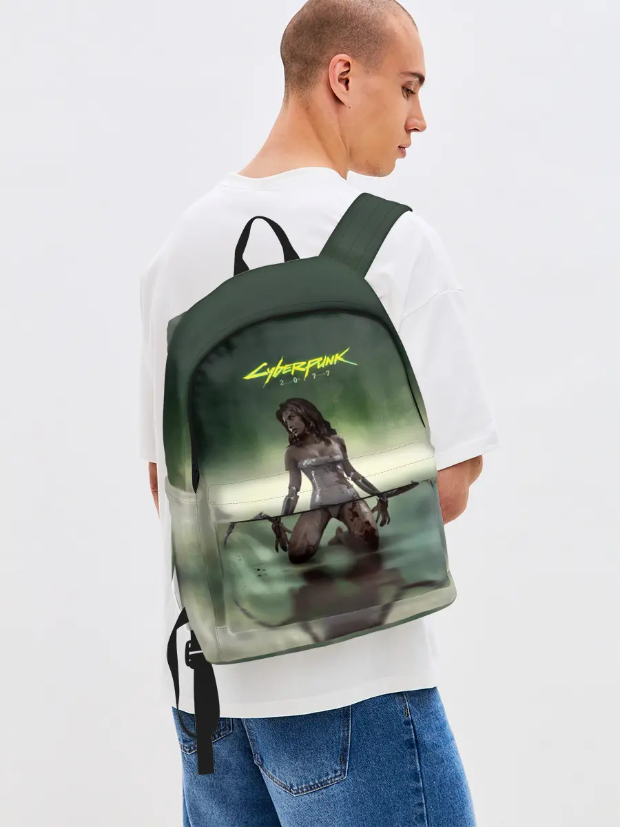 Рюкзак джинсовый / Cyberpunk2077