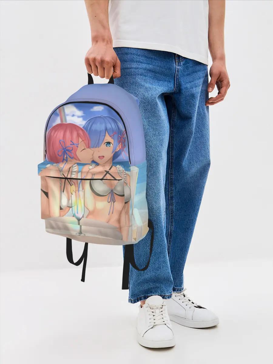 Рюкзак джинсовый / Жизнь в другом мире с нуля