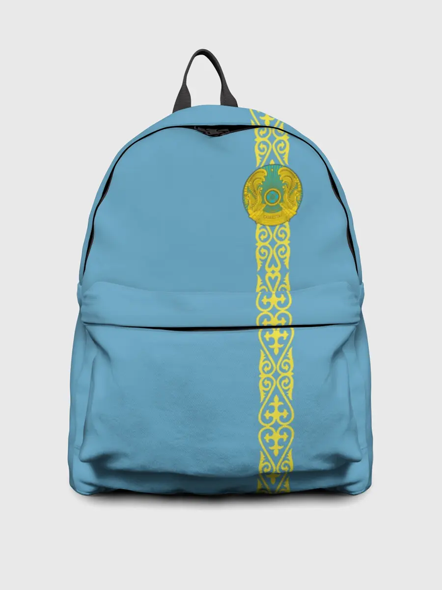 Рюкзак джинсовый / Казахстан, лента с гербом