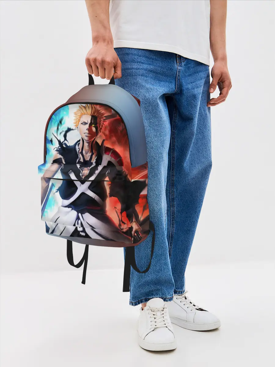 Рюкзак джинсовый / Блич лед и пламень
