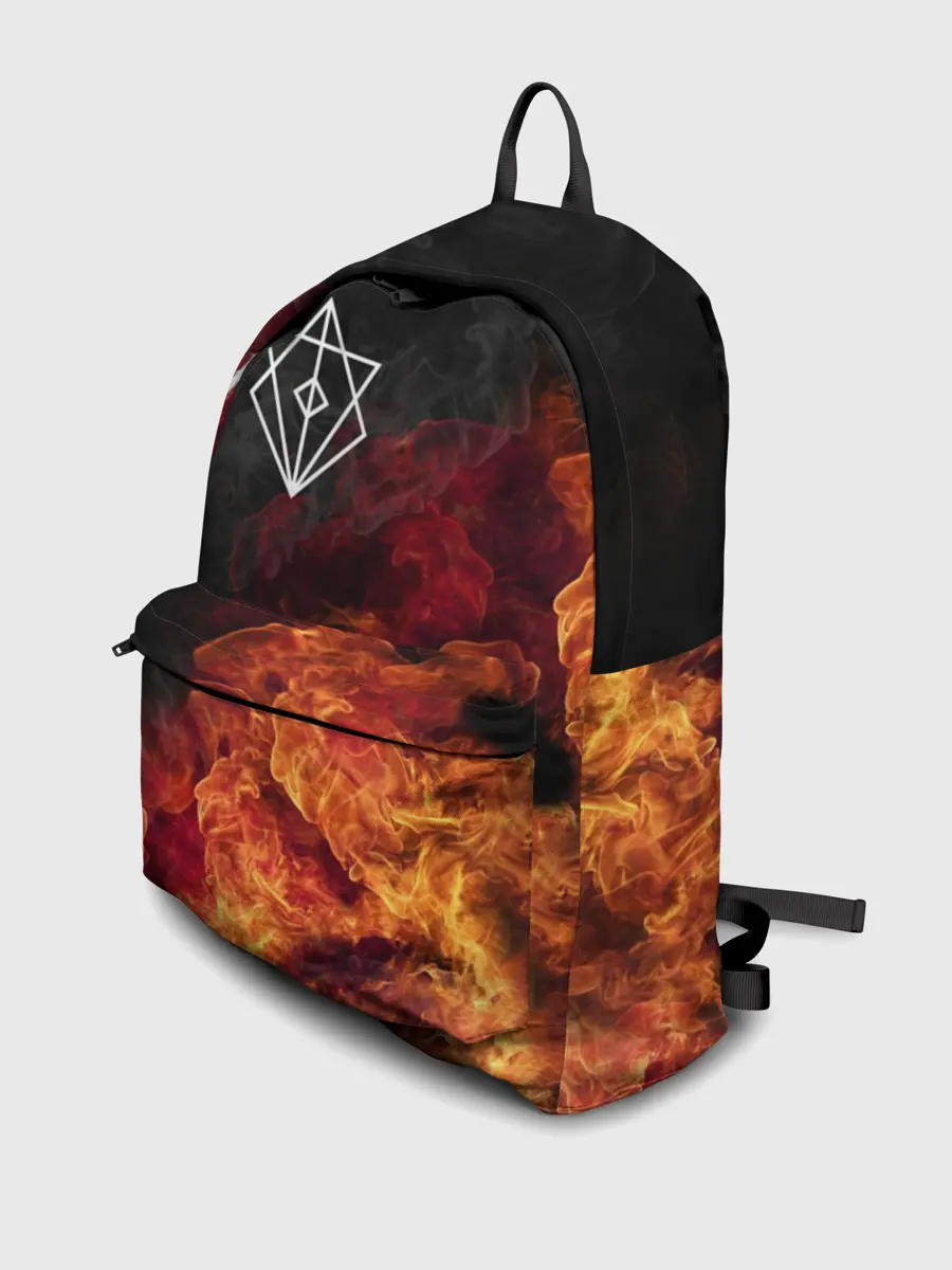 Рюкзак джинсовый / В огне