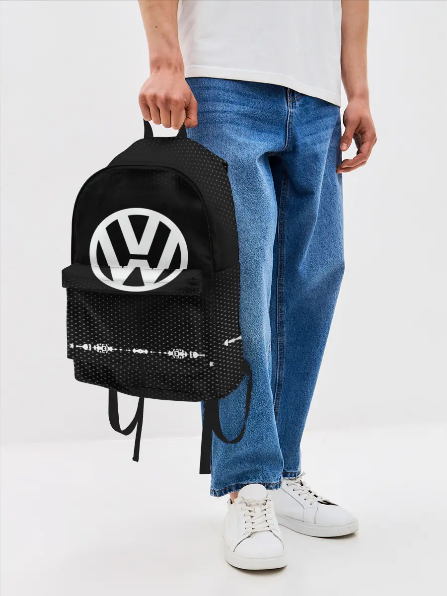 Рюкзак джинсовый / Volkswagen sport auto abstract