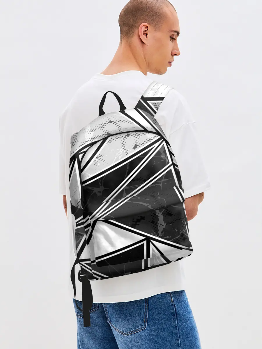 Рюкзак джинсовый / Спортивная геометрия