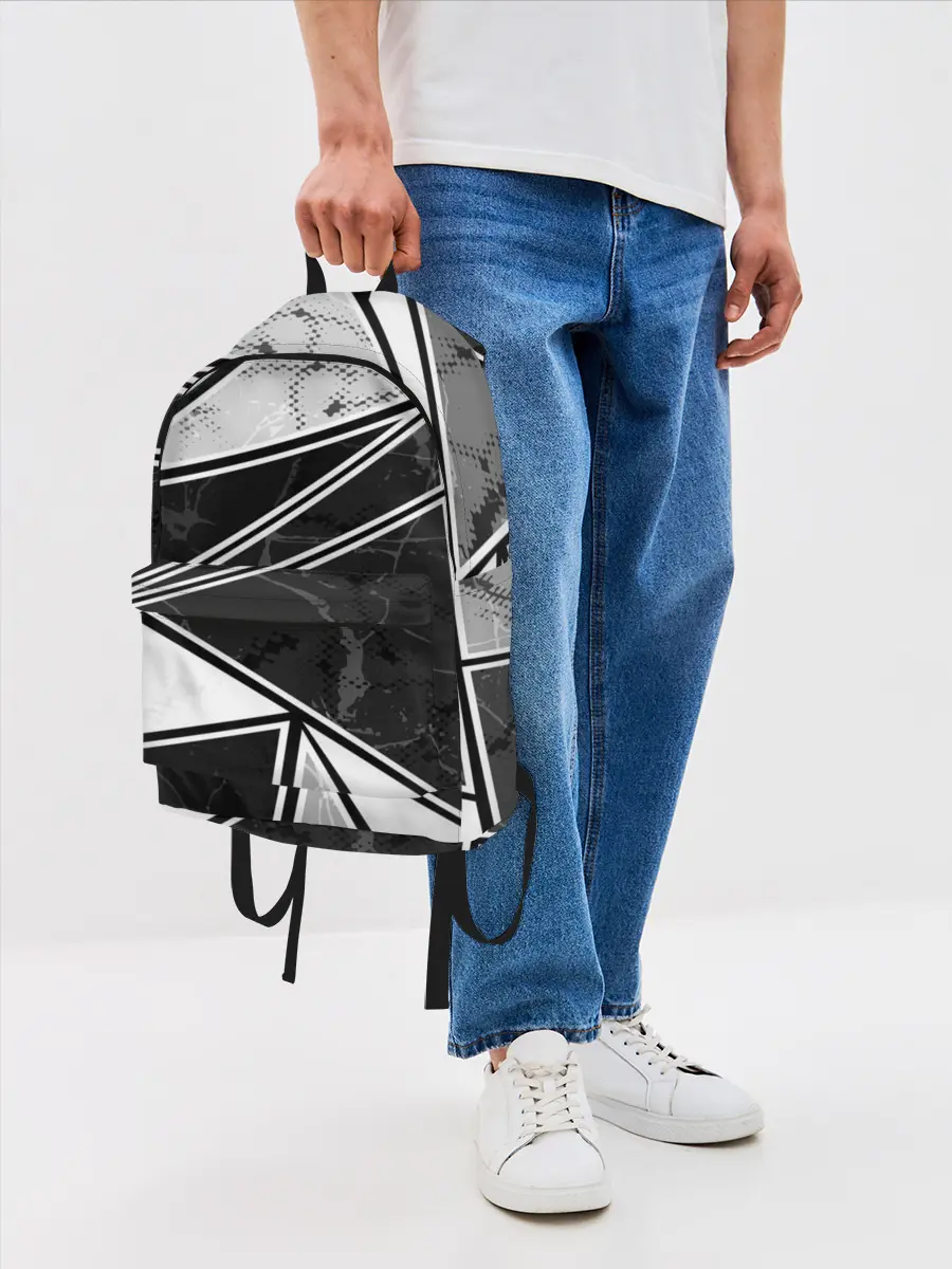 Рюкзак джинсовый / Спортивная геометрия