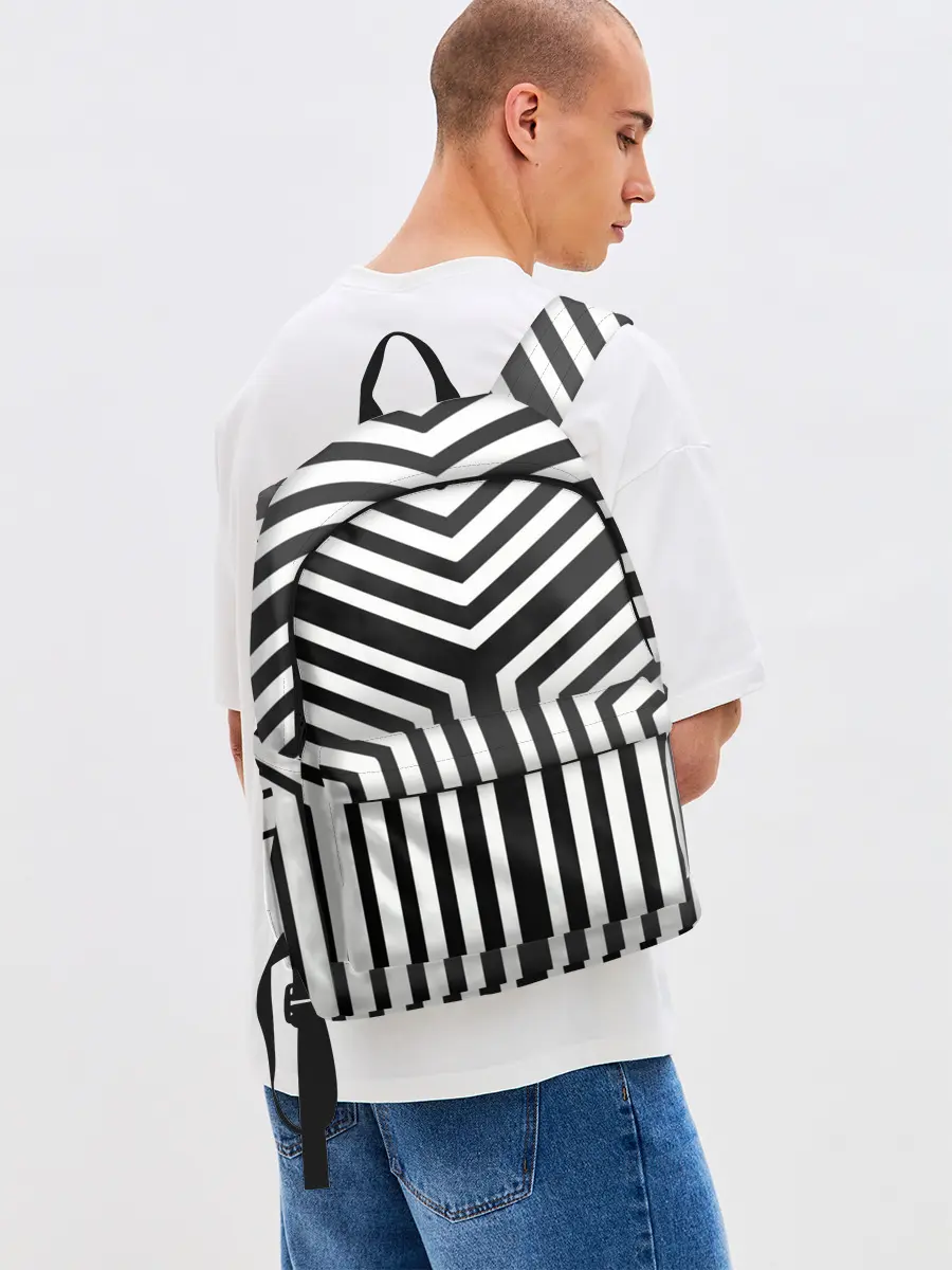 Рюкзак джинсовый / Кибер Зебра