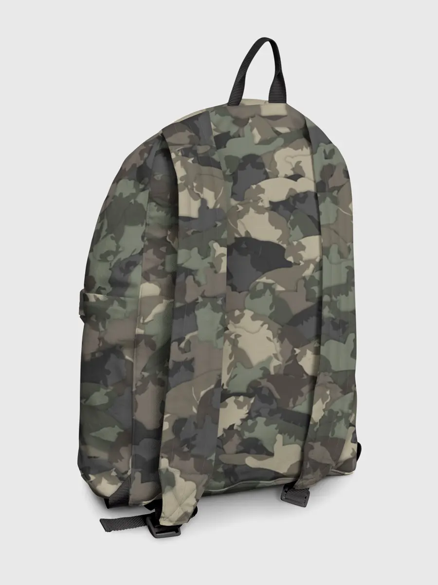 Рюкзак джинсовый / Камуфляж с толстыми котами