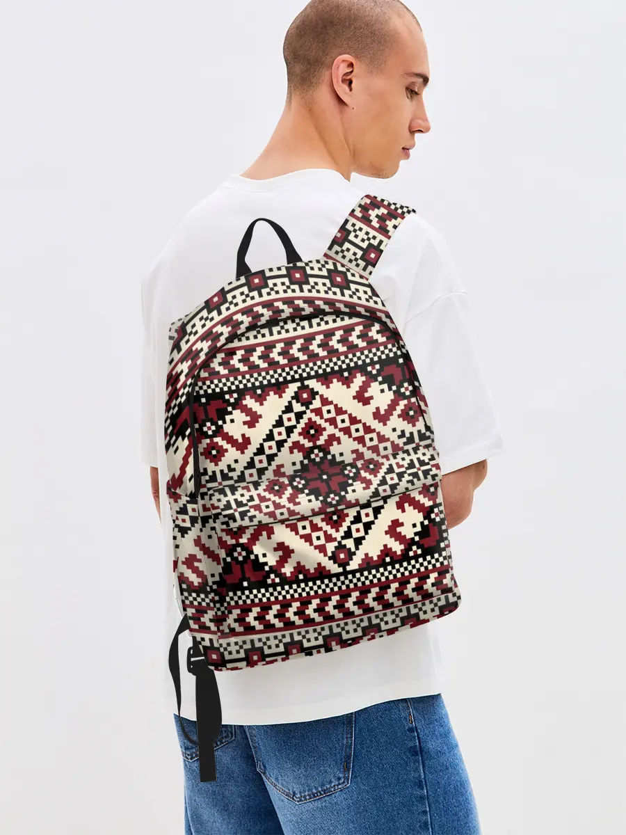 Рюкзак джинсовый / СЛАВЯНСКИЙ ОРНАМЕНТ | РУСЬ