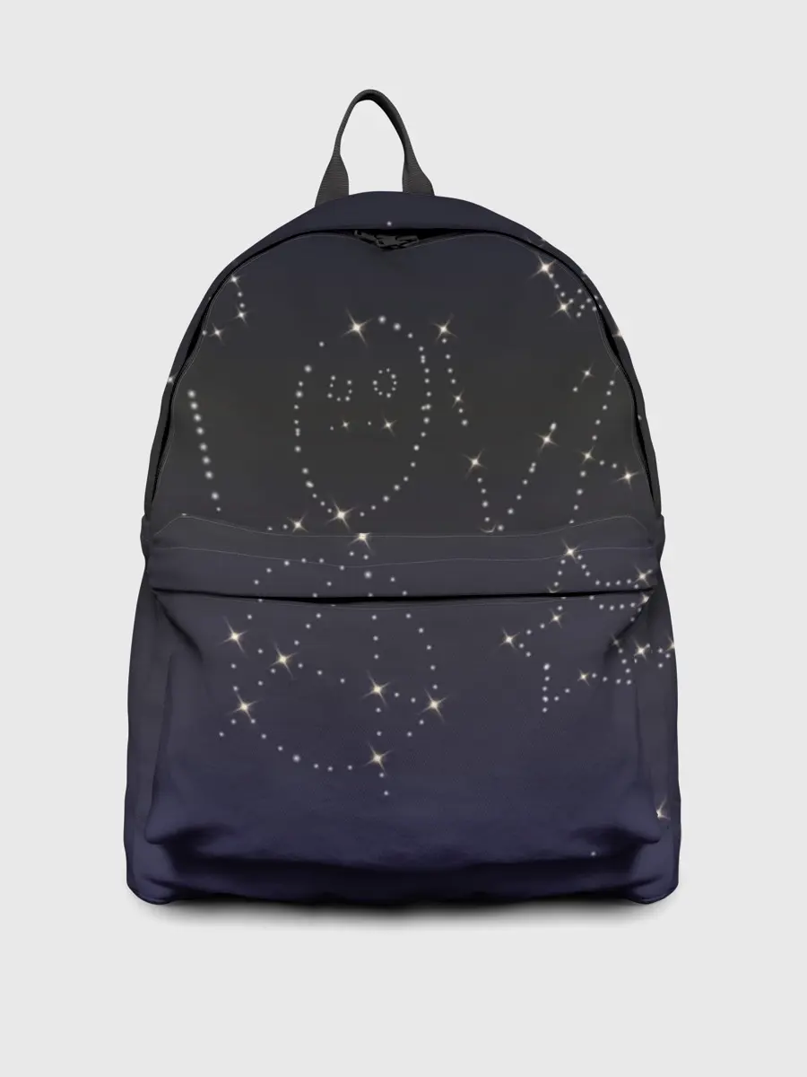 Рюкзак джинсовый / Тату Лил Пипа звезды на небе