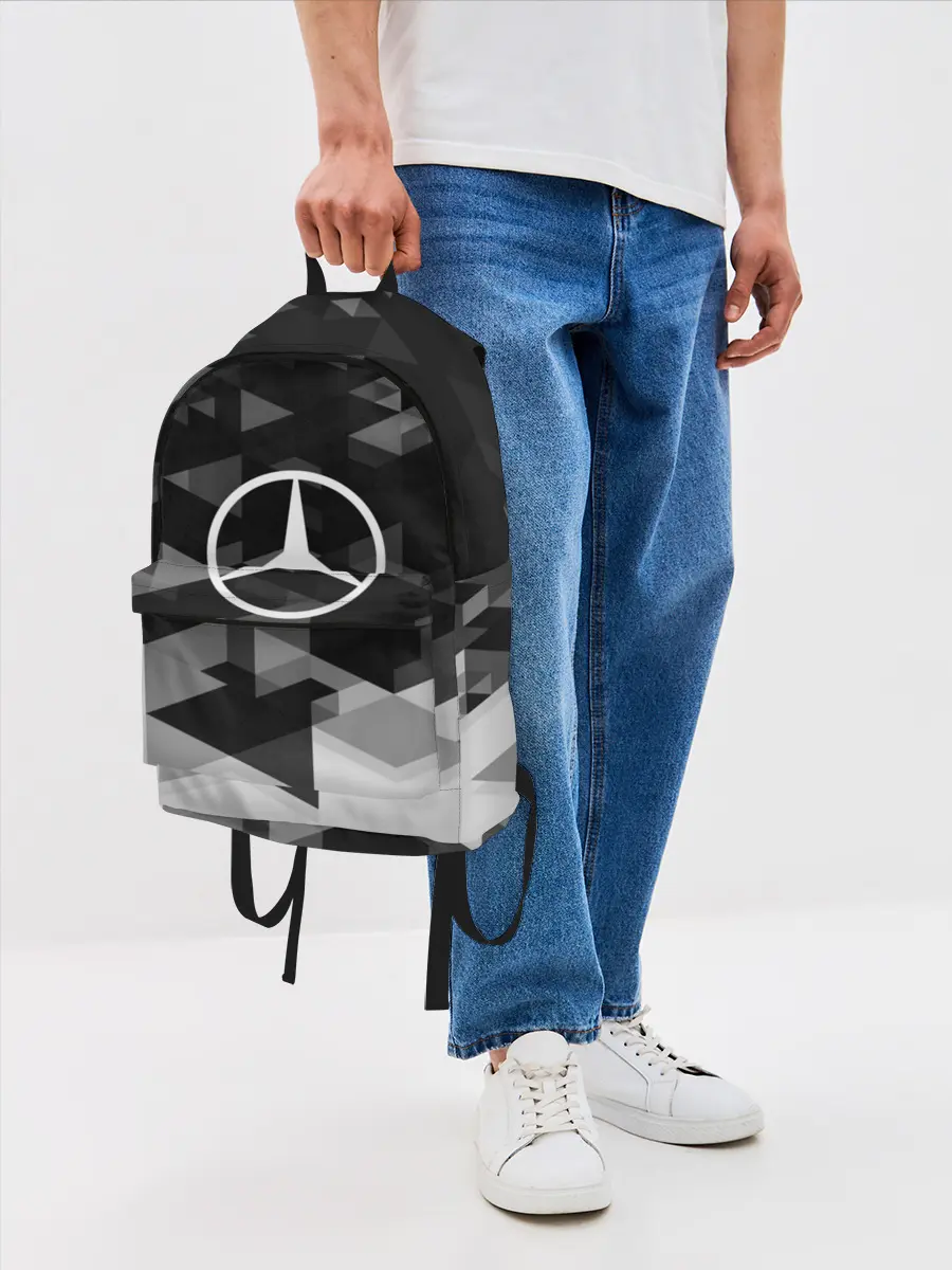 Рюкзак джинсовый / Mercedes sport geometry