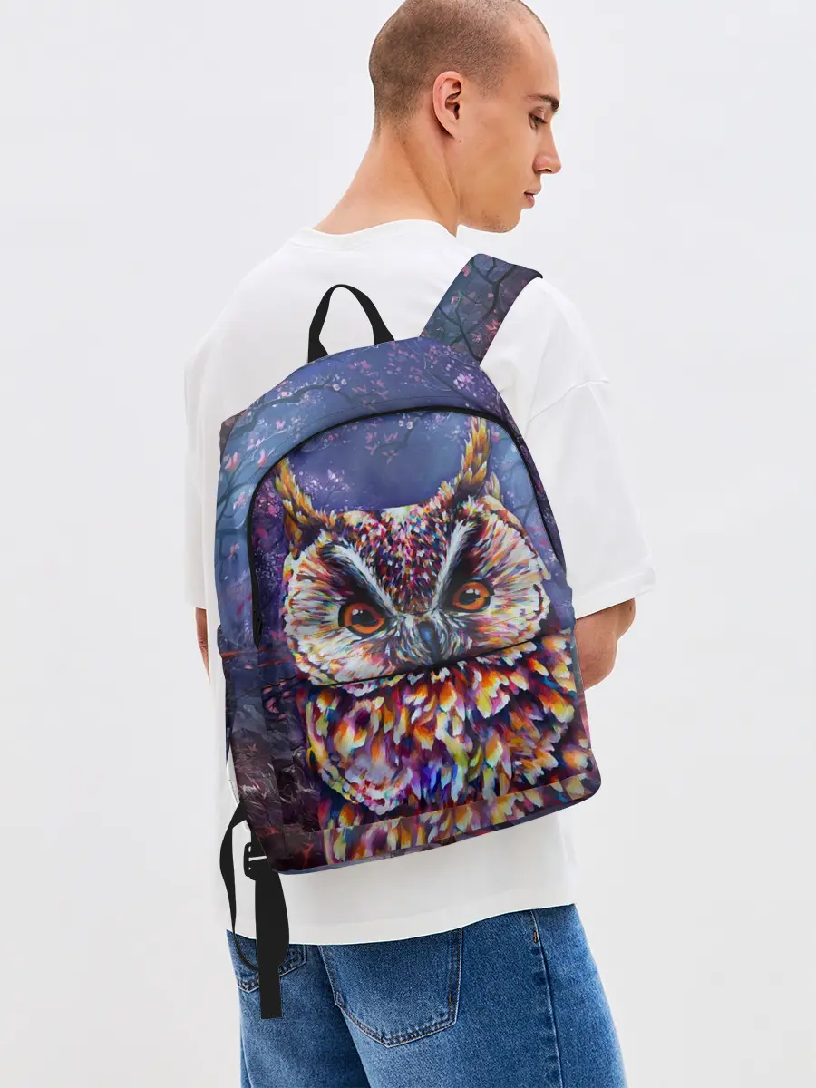 Рюкзак джинсовый / Сова