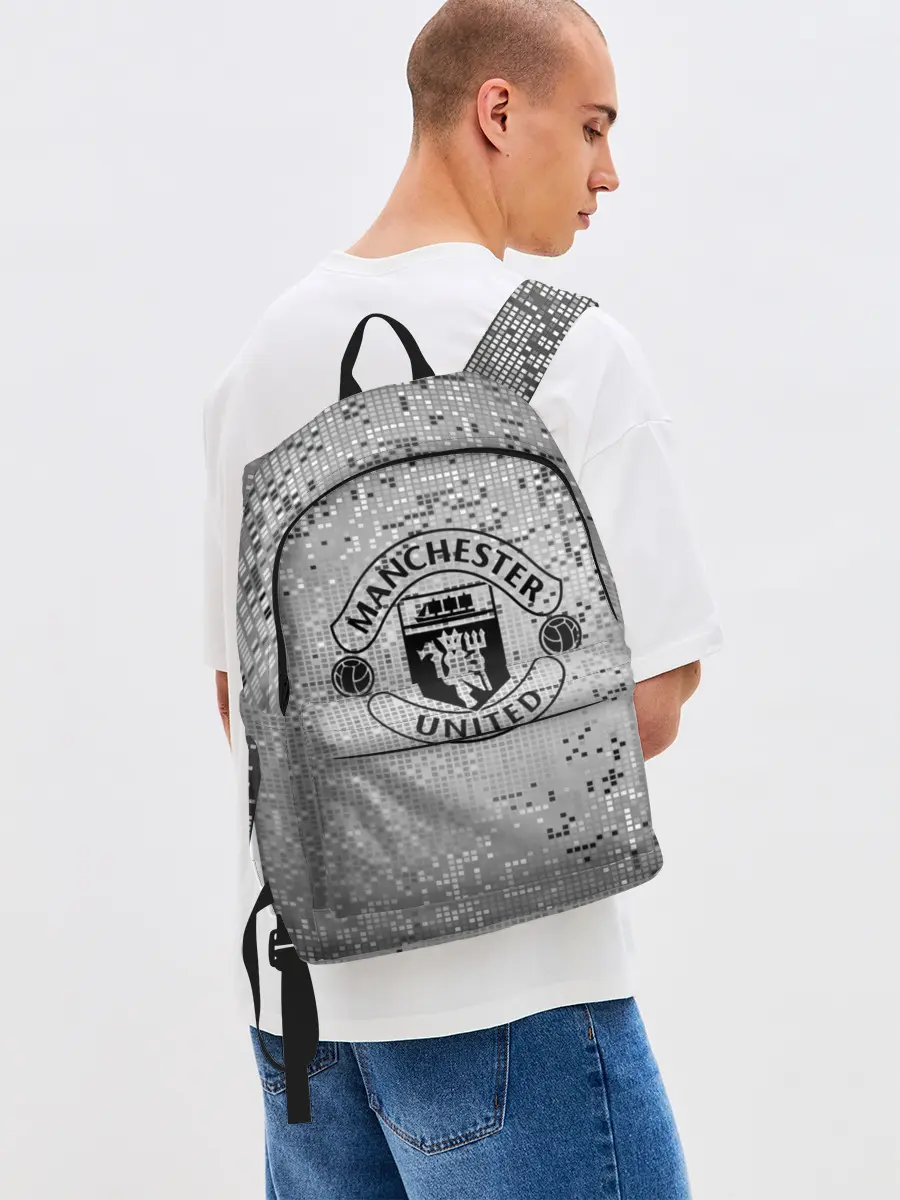 Рюкзак джинсовый / Манчестер Юнайтед Pixels
