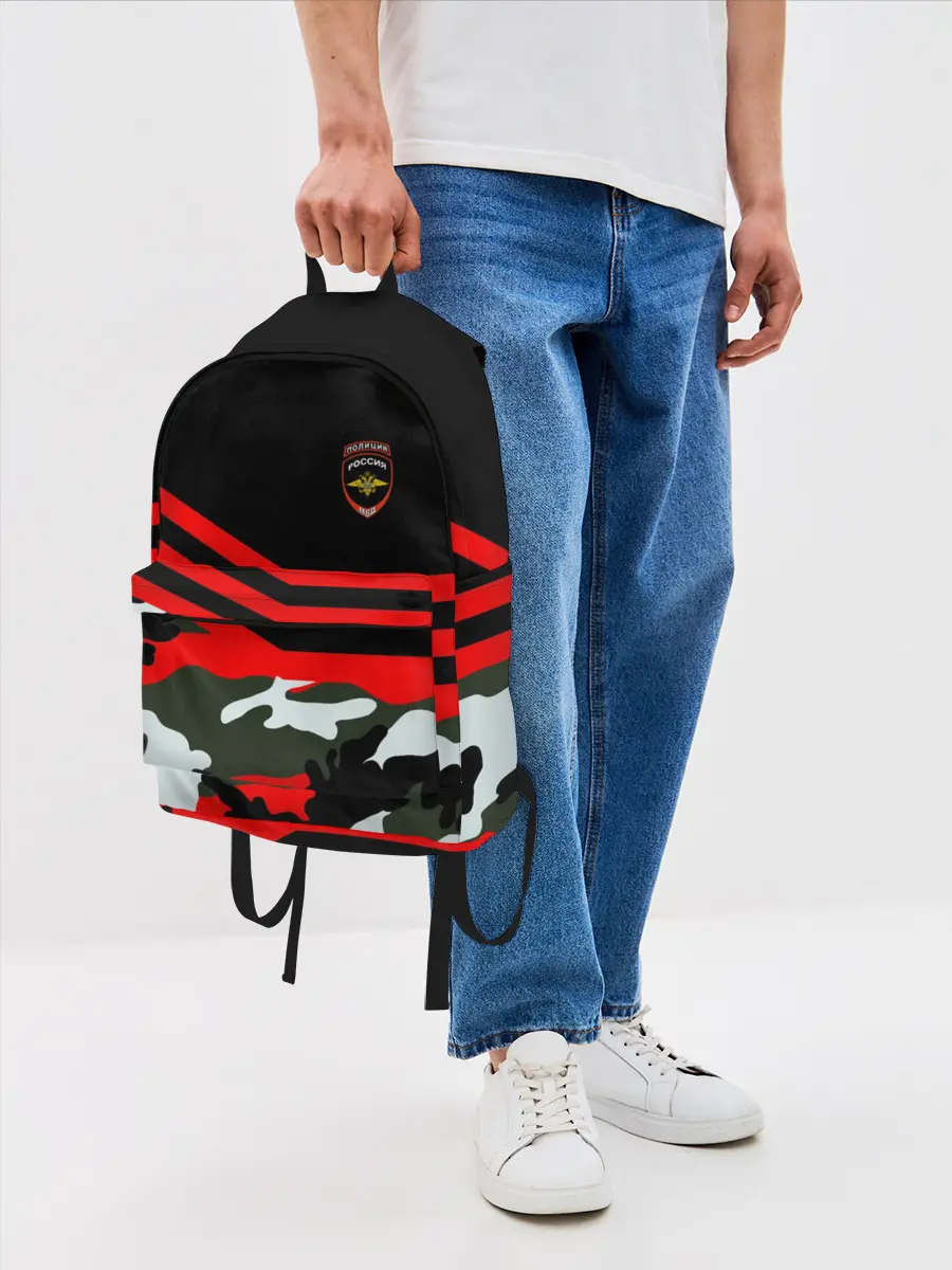 Рюкзак джинсовый / Камуфляж Полиция
