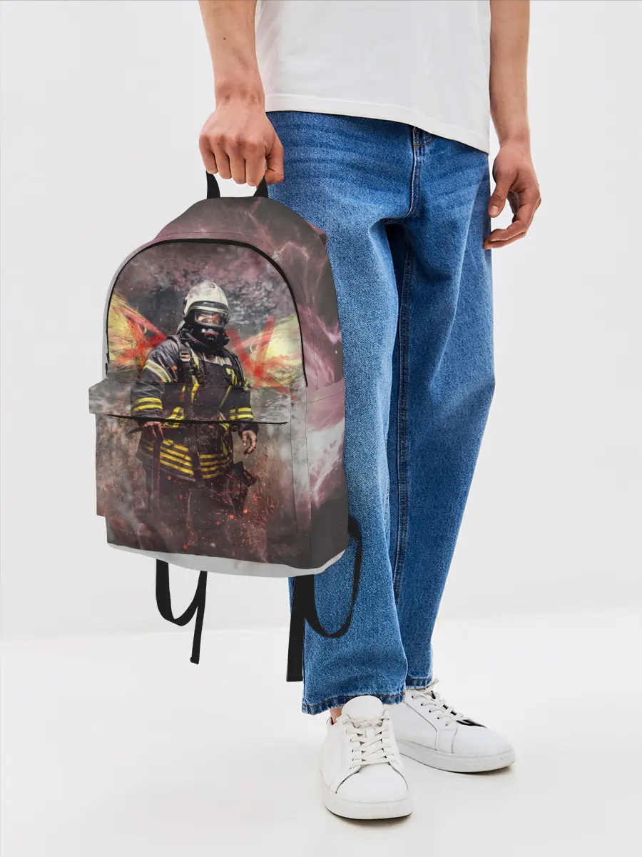 Рюкзак джинсовый / Пожарный