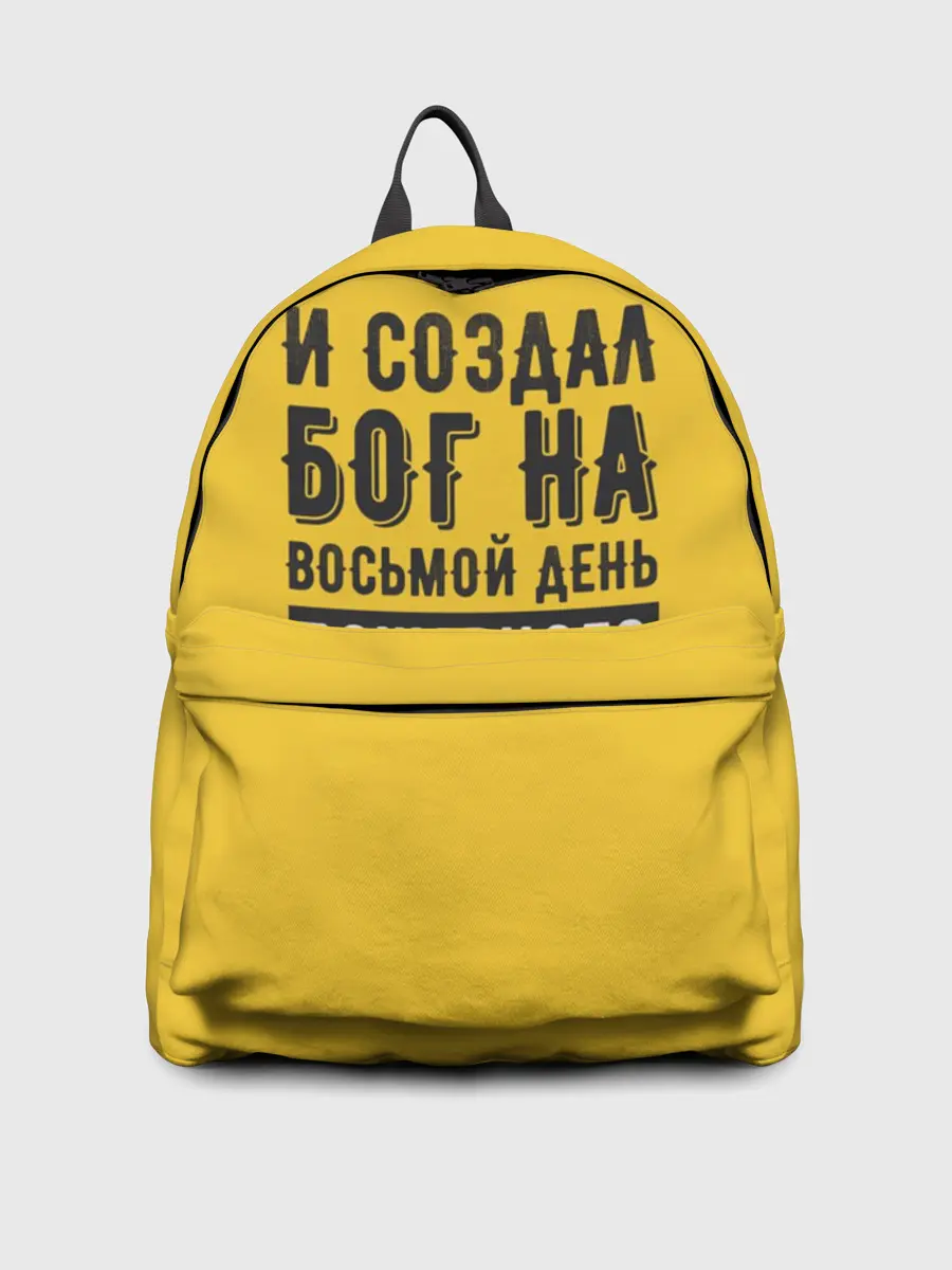 Рюкзак джинсовый / Создал Бог пожарного