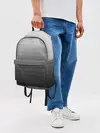Рюкзак джинсовый / Серые полосы