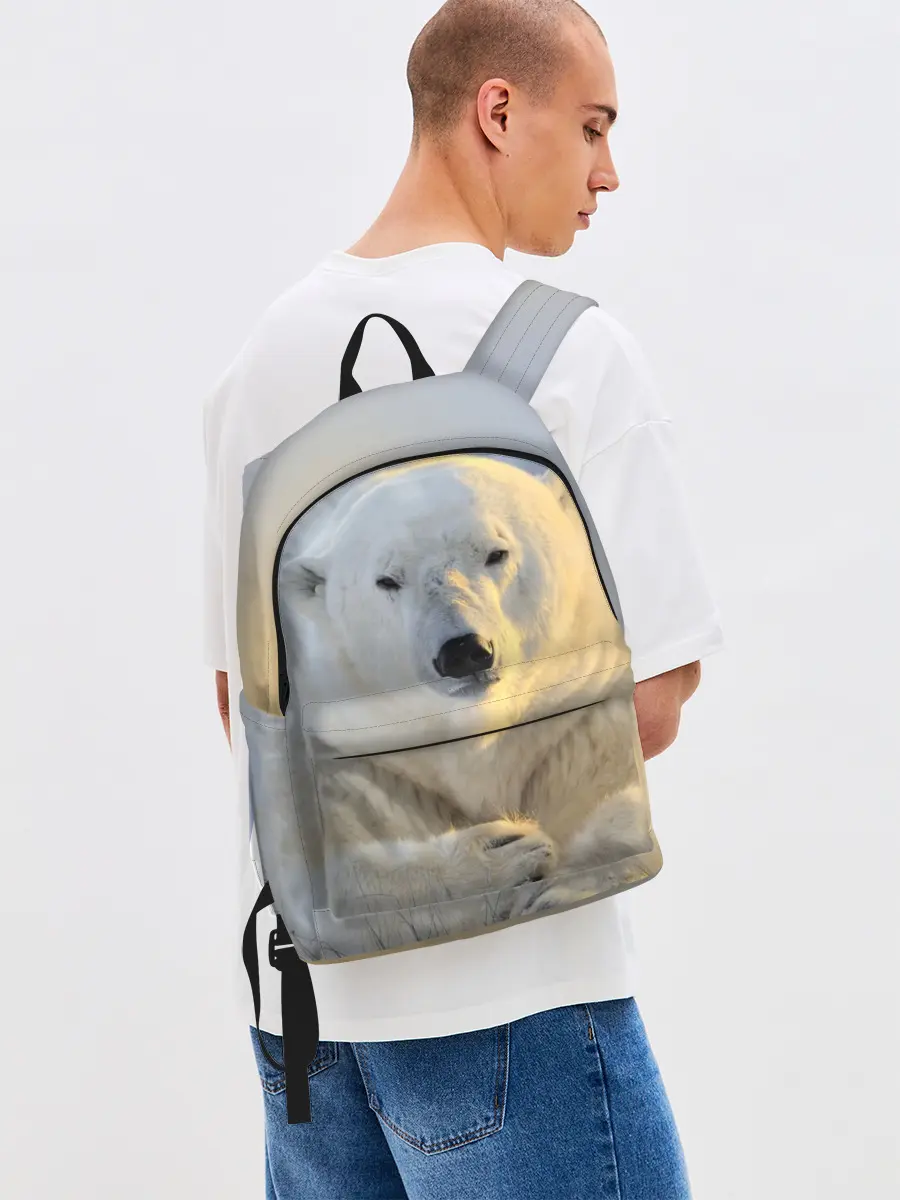 Рюкзак джинсовый / Медведь