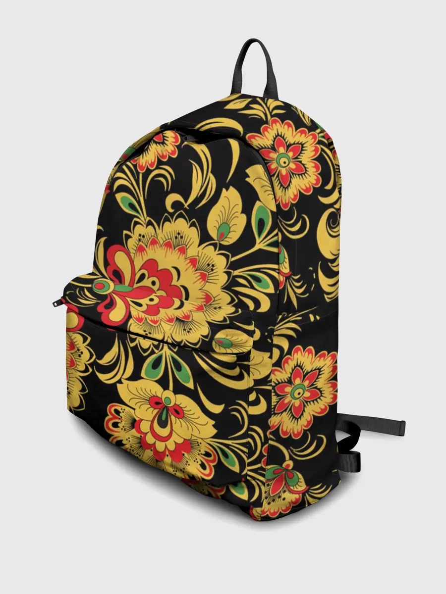 Рюкзак джинсовый / Хохлома