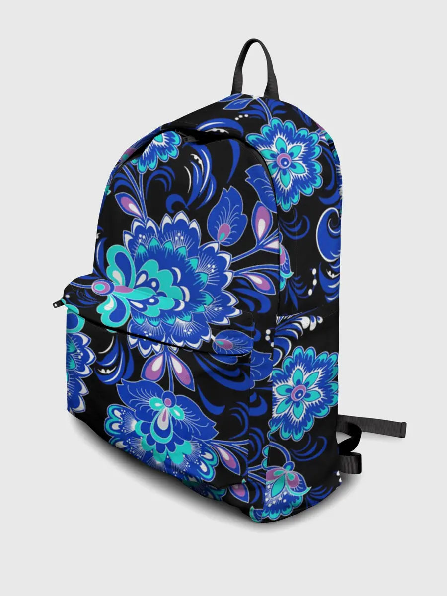 Рюкзак джинсовый / Хохлома