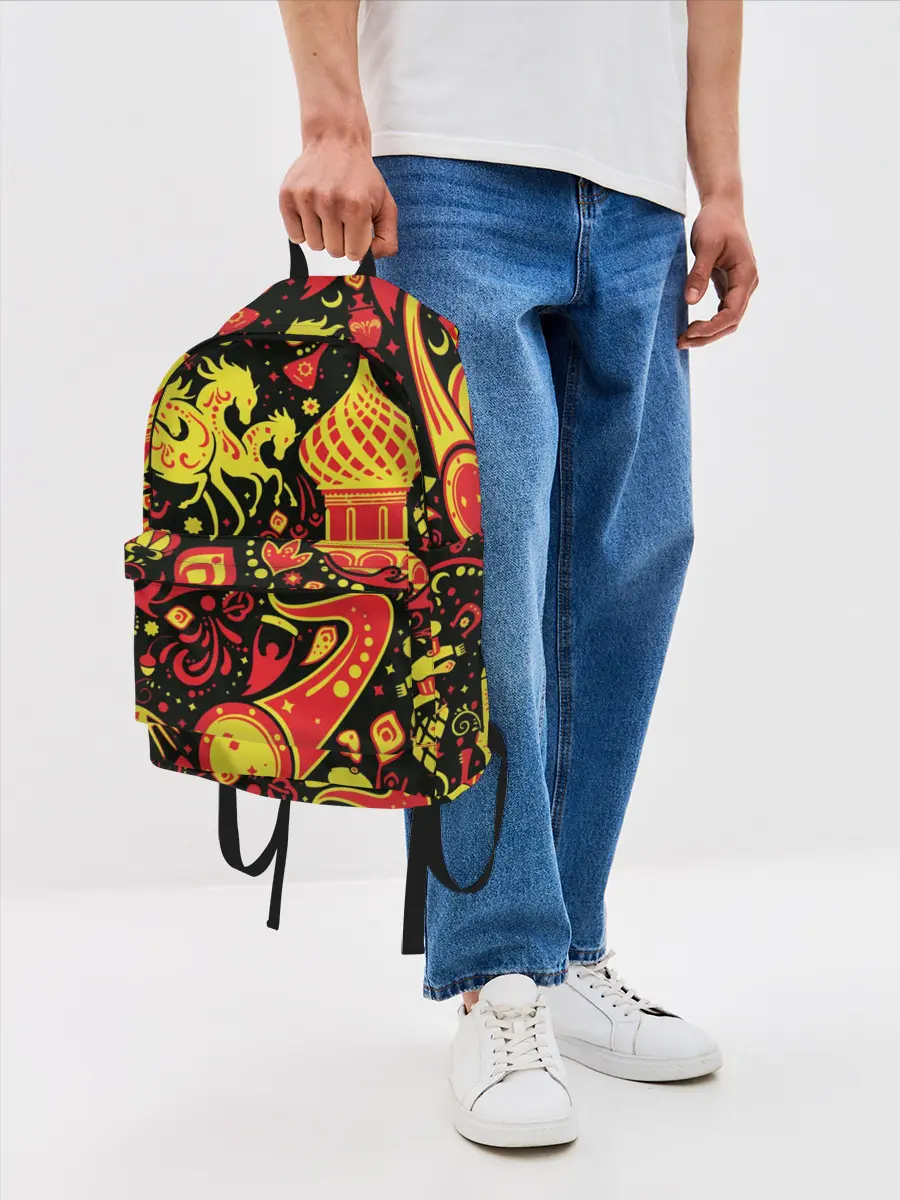 Рюкзак джинсовый / Орнамент - Россия