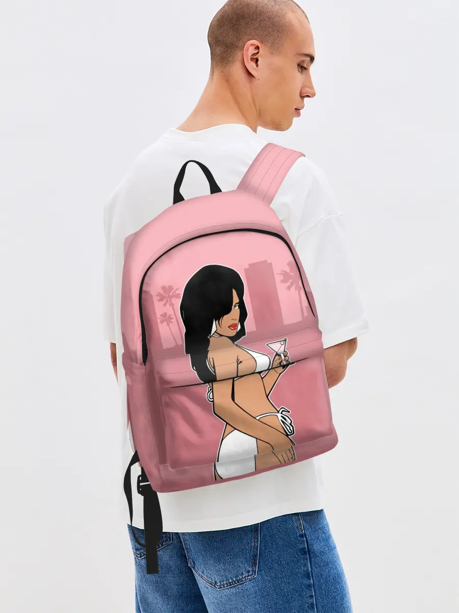 Рюкзак джинсовый / GTA VC - Девушка с мартини