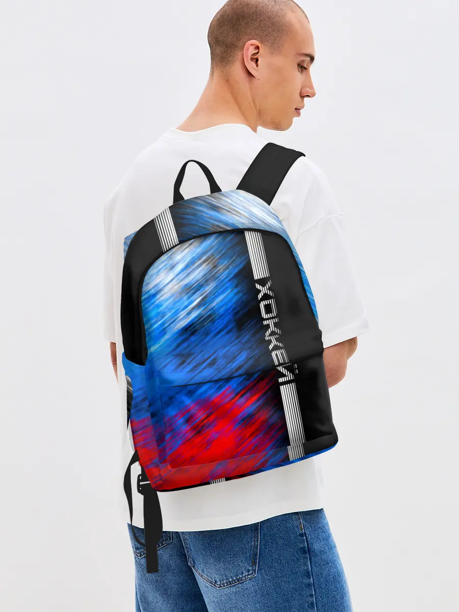 Рюкзак джинсовый / Хоккей