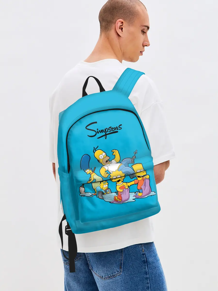 Рюкзак джинсовый / Симпсоны