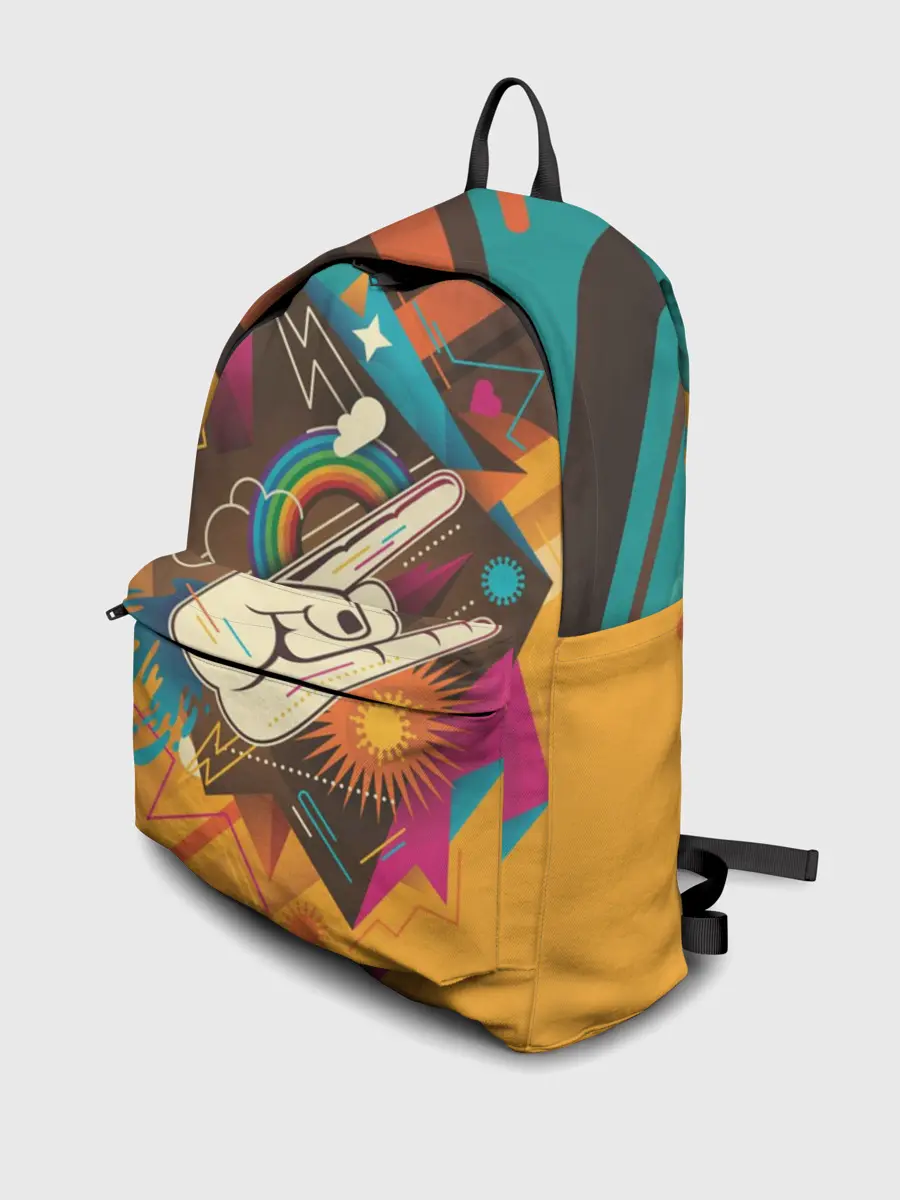 Рюкзак джинсовый / Распальцовка music