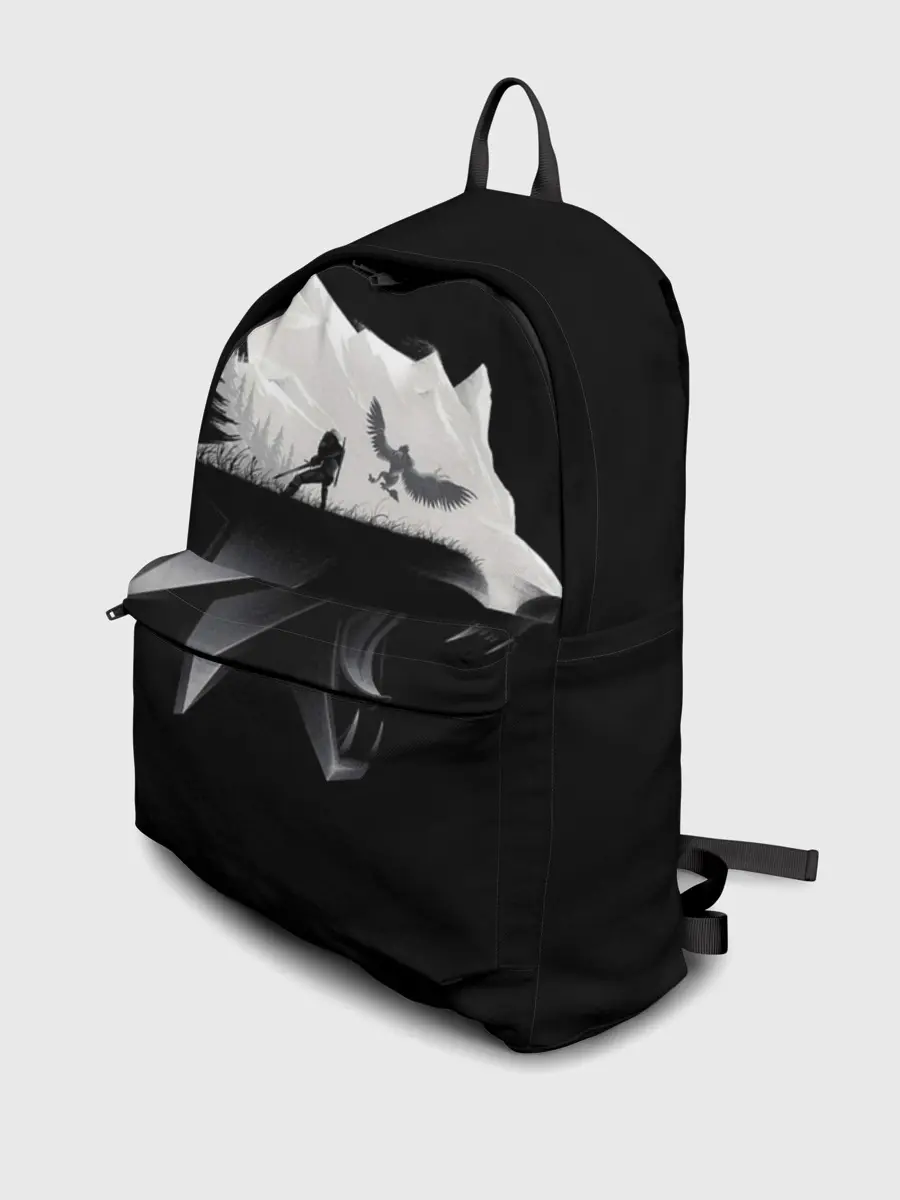 Рюкзак джинсовый / Волк