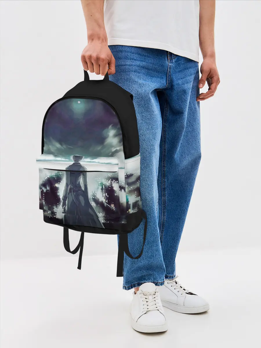 Рюкзак джинсовый / Ken Kaneki смотрит в даль