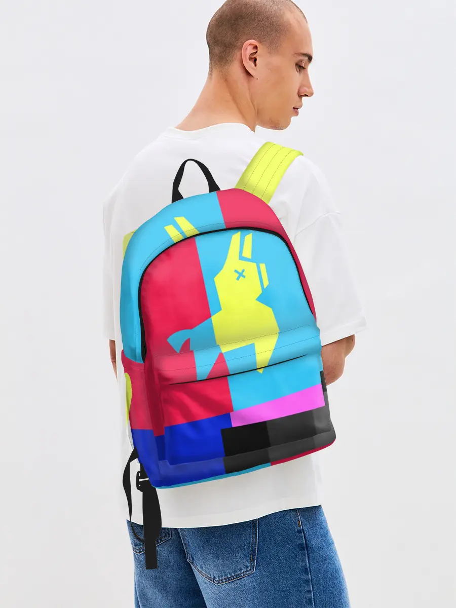 Рюкзак джинсовый / Лама Фортнайт