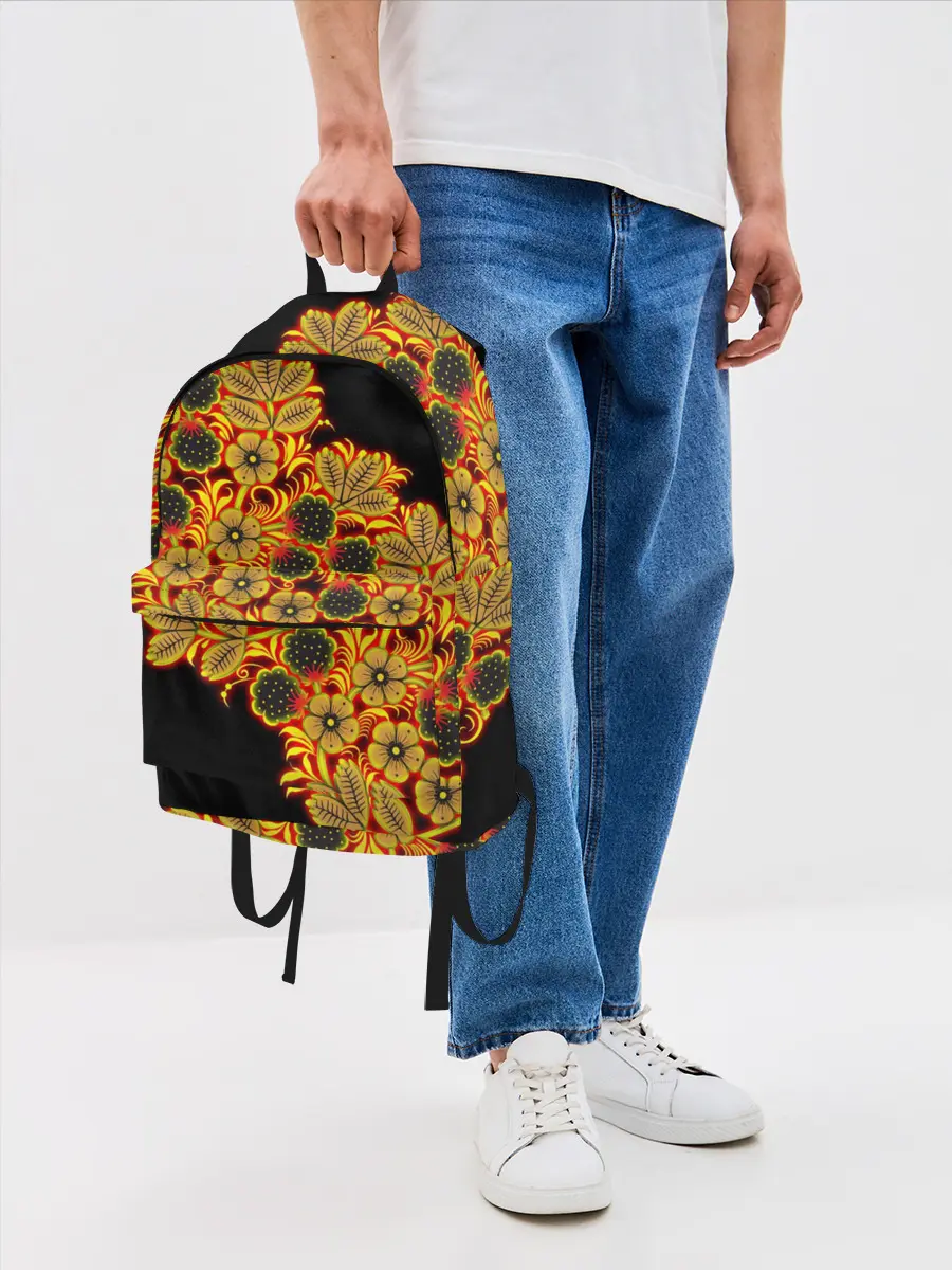 Рюкзак джинсовый / Славянский орнамент