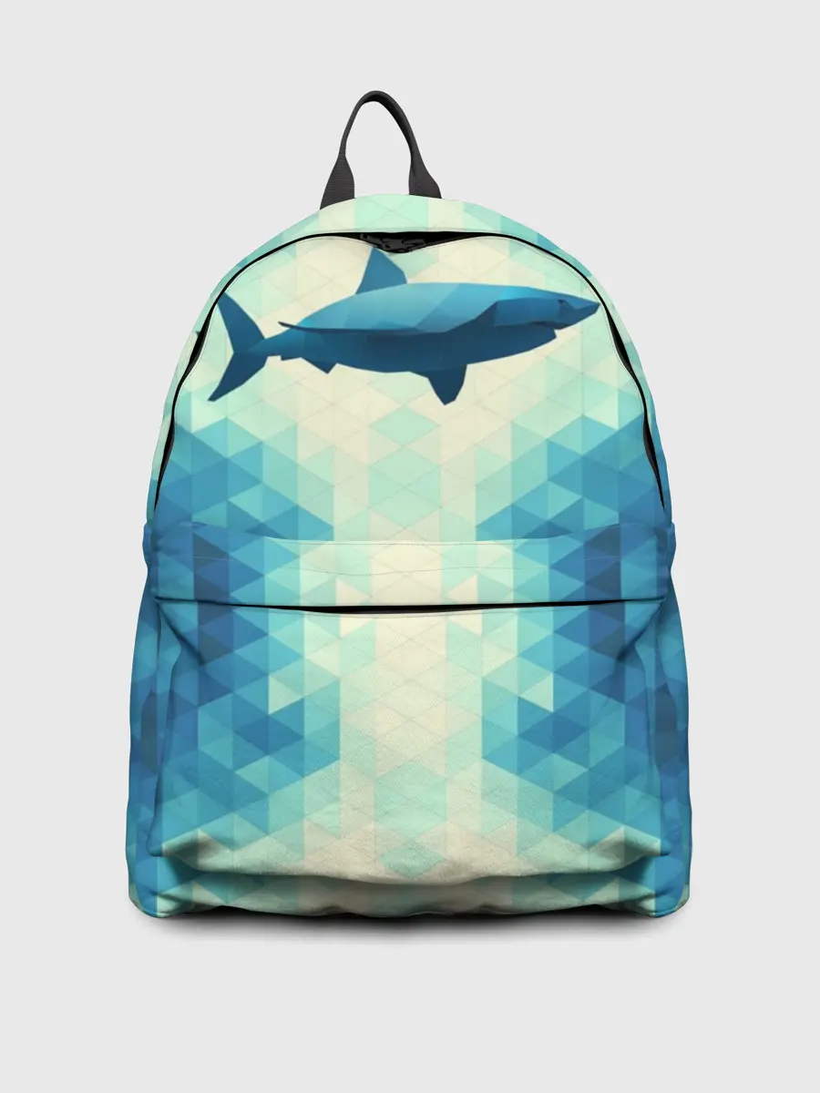 Рюкзак джинсовый / Акула