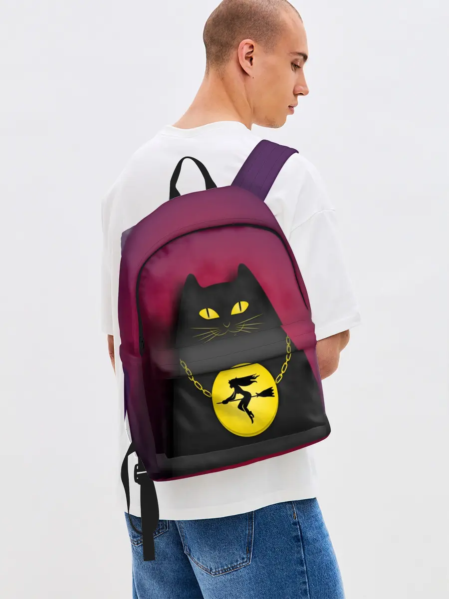 Рюкзак джинсовый / Кот Бегемот