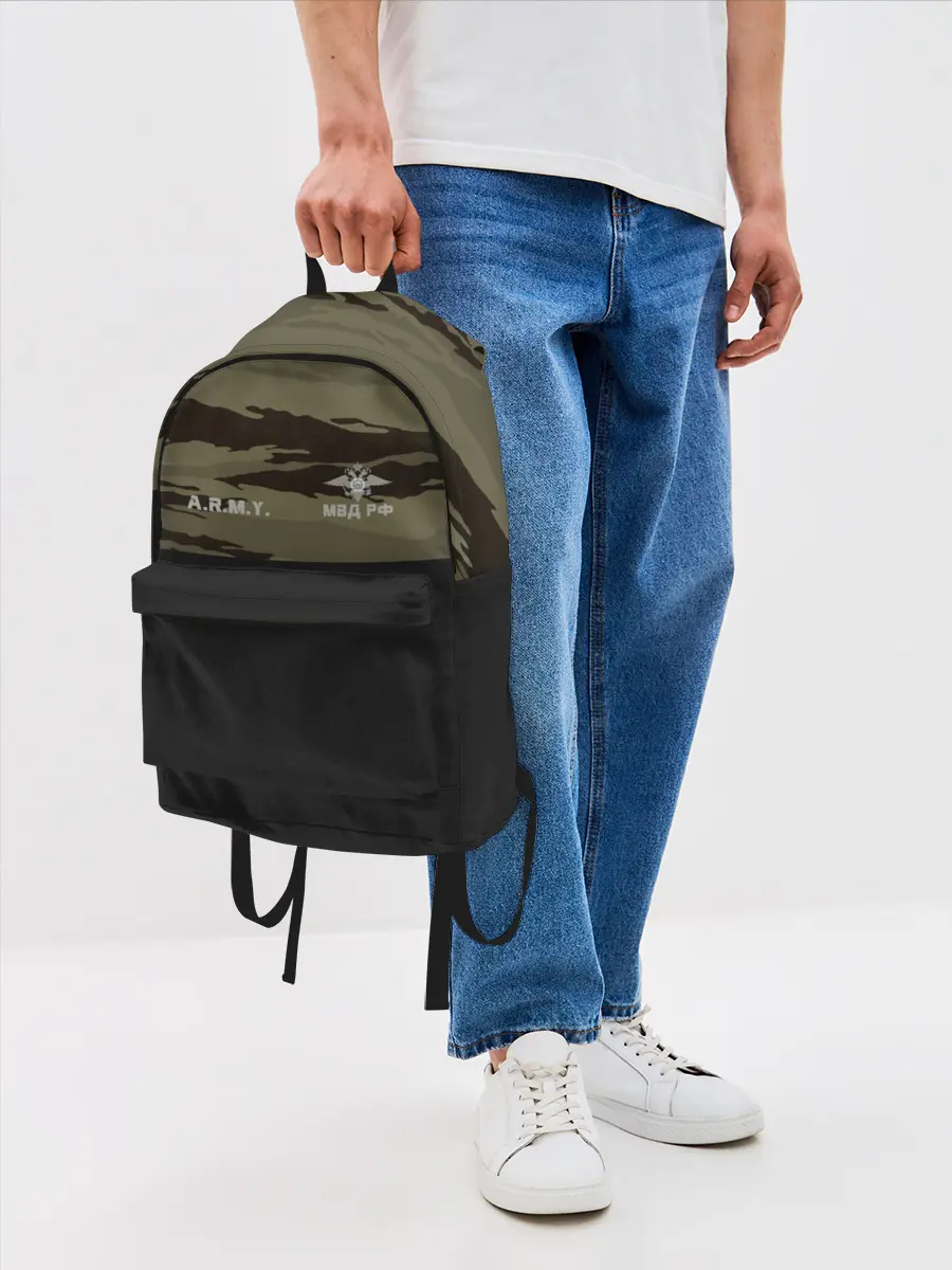 Рюкзак джинсовый / Камуфляж МВД РФ