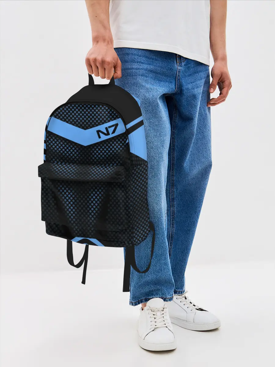 Рюкзак джинсовый / Mass Effect N7