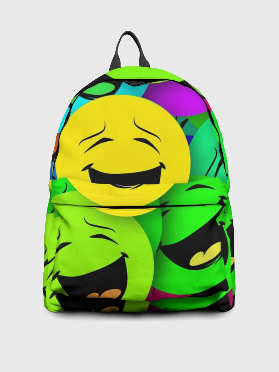 Рюкзак джинсовый / ВЕСЁЛЫЕ СМАЙЛИКИ.