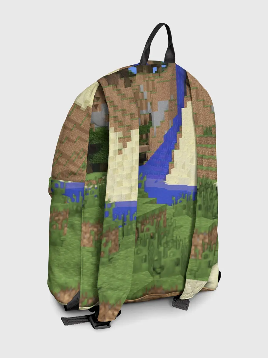 Рюкзак джинсовый / Стив и эндермен.