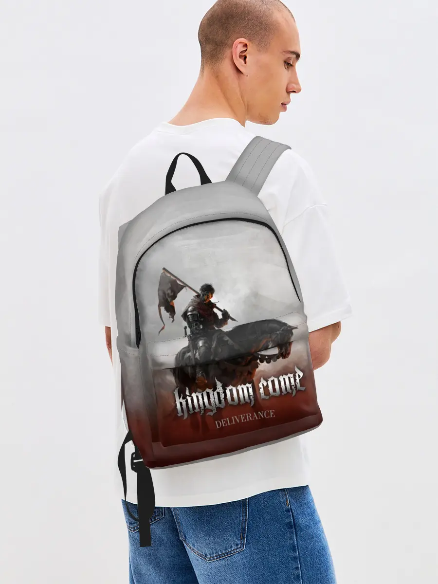 Рюкзак джинсовый / Рыцарь на коне