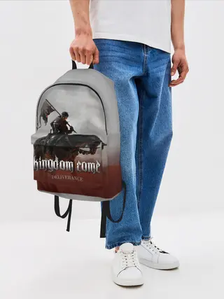 Рюкзак джинсовый / Рыцарь на коне