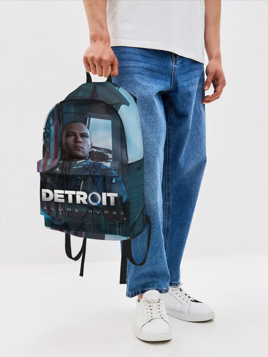 Рюкзак джинсовый / Detroit: Become Human - Markus