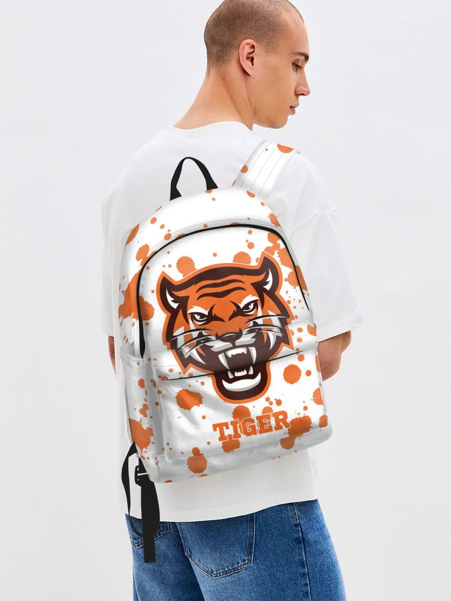 Рюкзак джинсовый / Огненный тигр