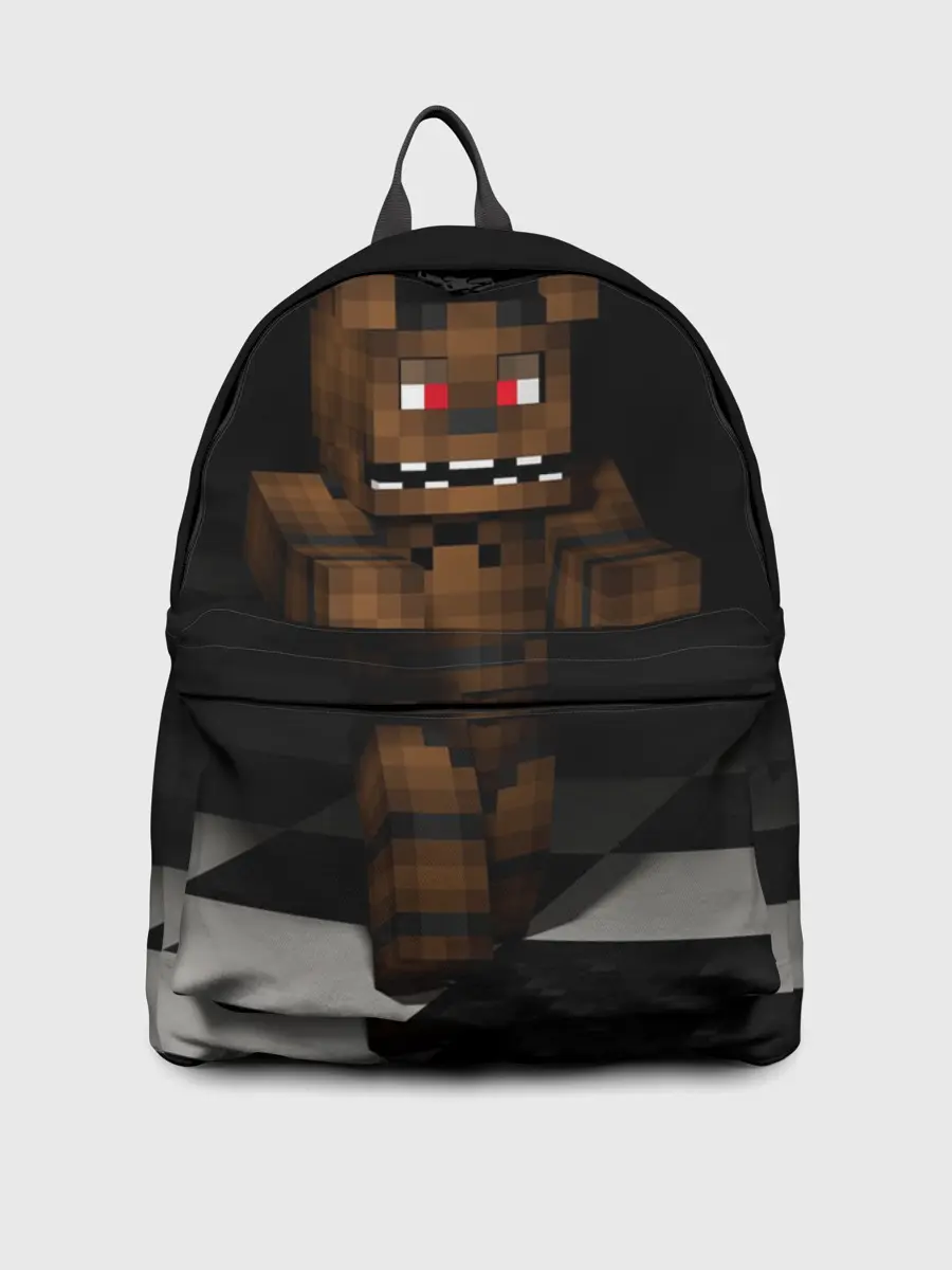 Рюкзак джинсовый / Фредди FNAF в майнкрафт.