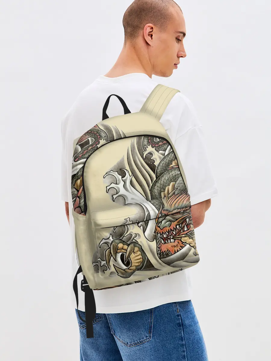 Рюкзак джинсовый / Восточный дракон