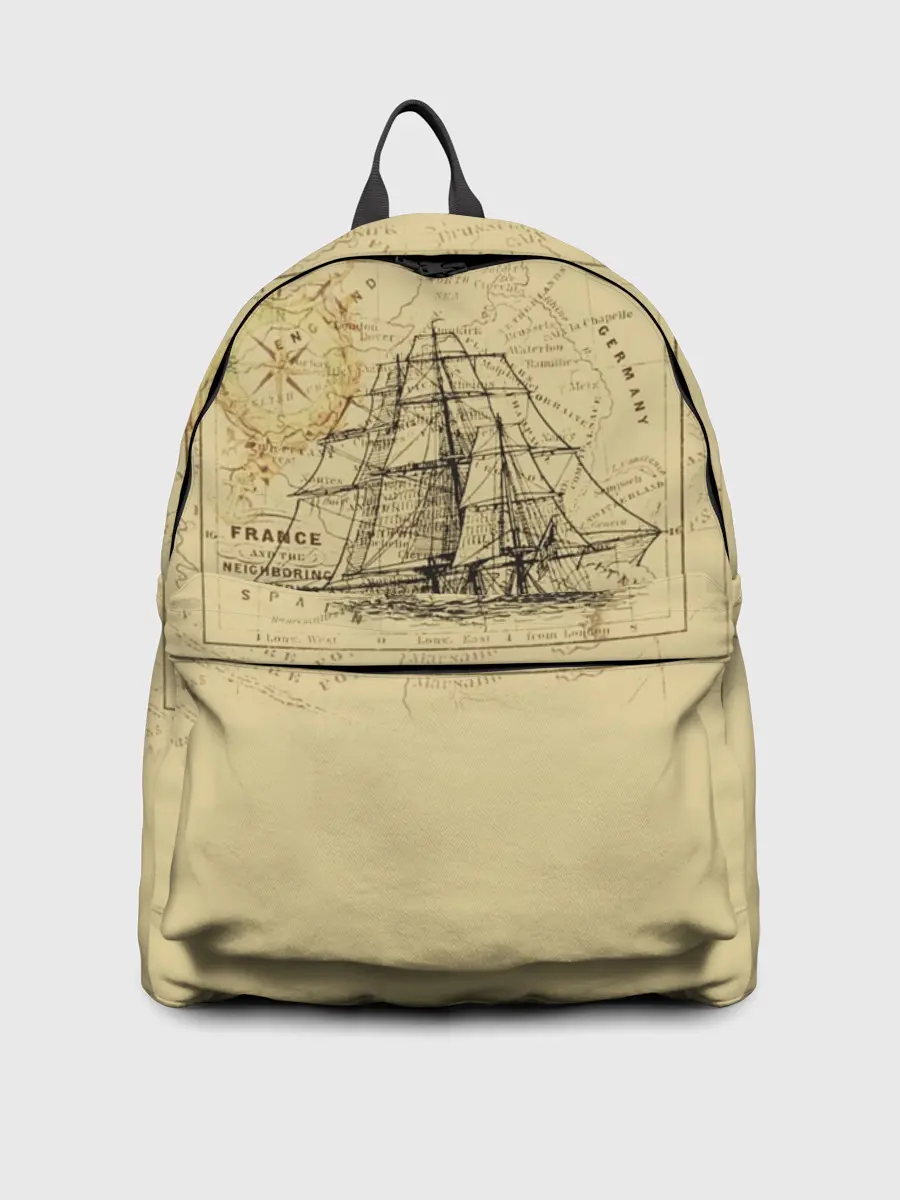 Рюкзак джинсовый / Старая карта