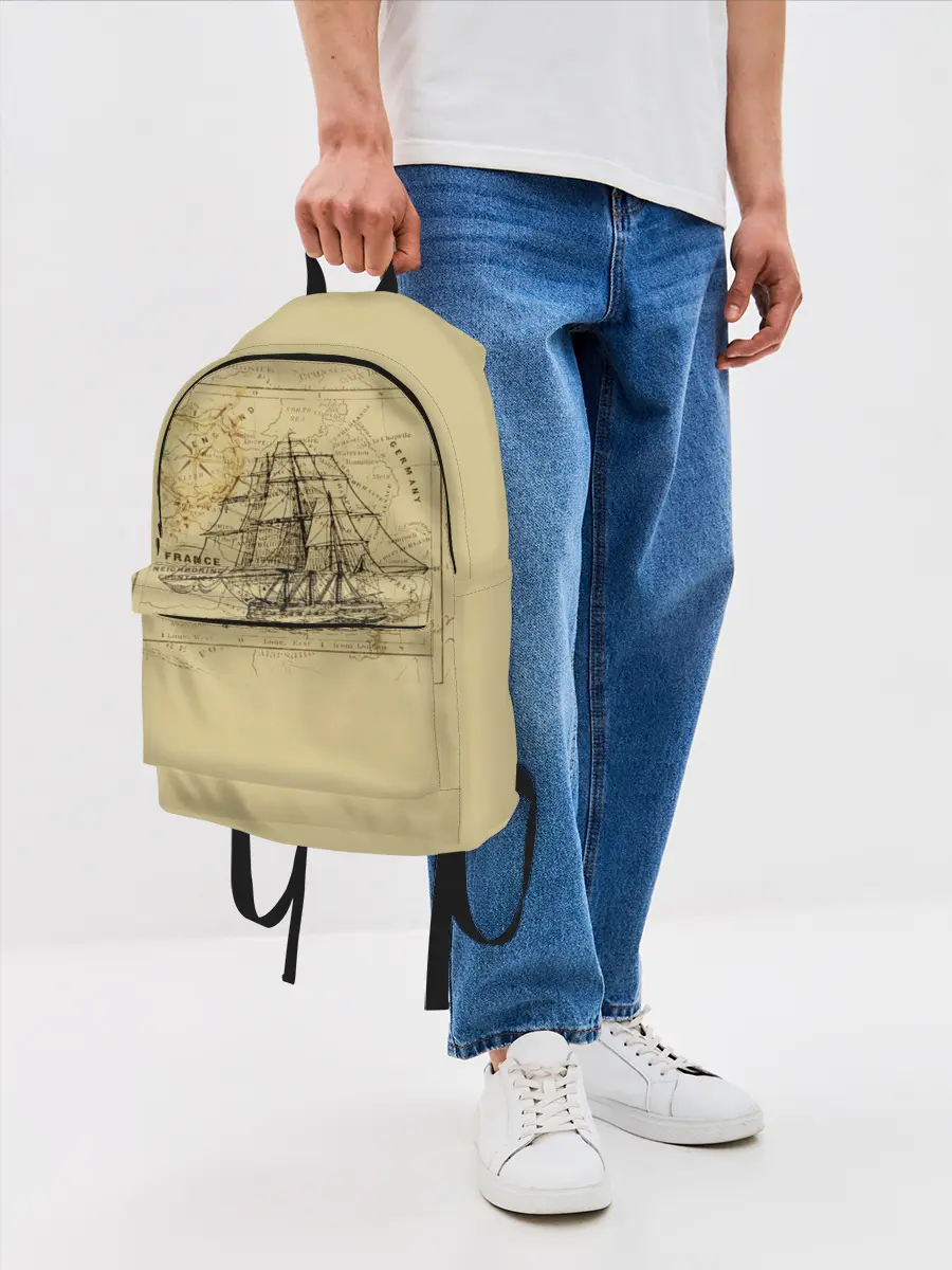 Рюкзак джинсовый / Старая карта