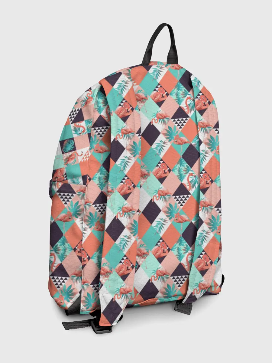 Рюкзак джинсовый / Фламинго